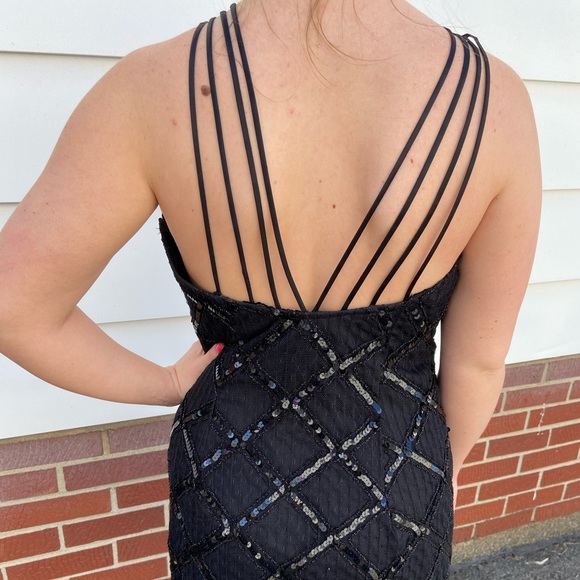 Vintage Black Party Dress - Picture 5 of 6